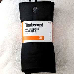 NWT Timberland Fleece Lined Leggings 2 Pair Large / X-Large Black